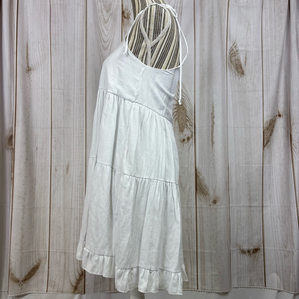 Altar'd State Boho Dress Tiered Flowy Lightweight Summer Mini White Sz Small - Picture 2 of 11